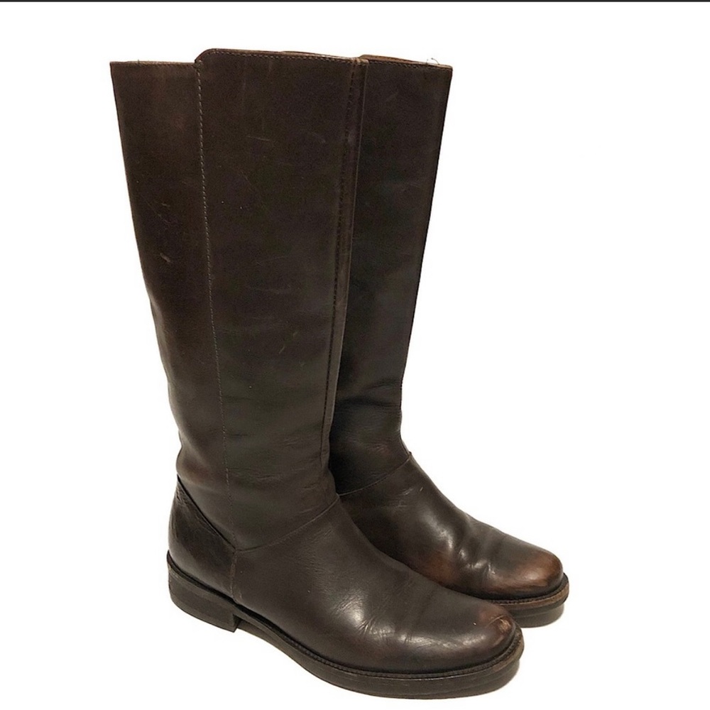 J. Crew Templeton Dark Brown Tall Field Riding Boots